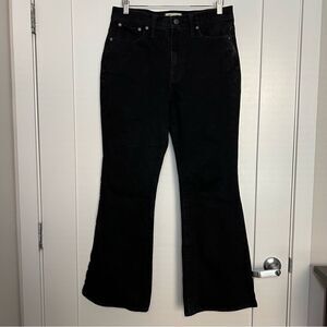 Madewell Jeans Womens 30 Black Perfect Vintage Flare Jean Wide Leg Denim Stretch